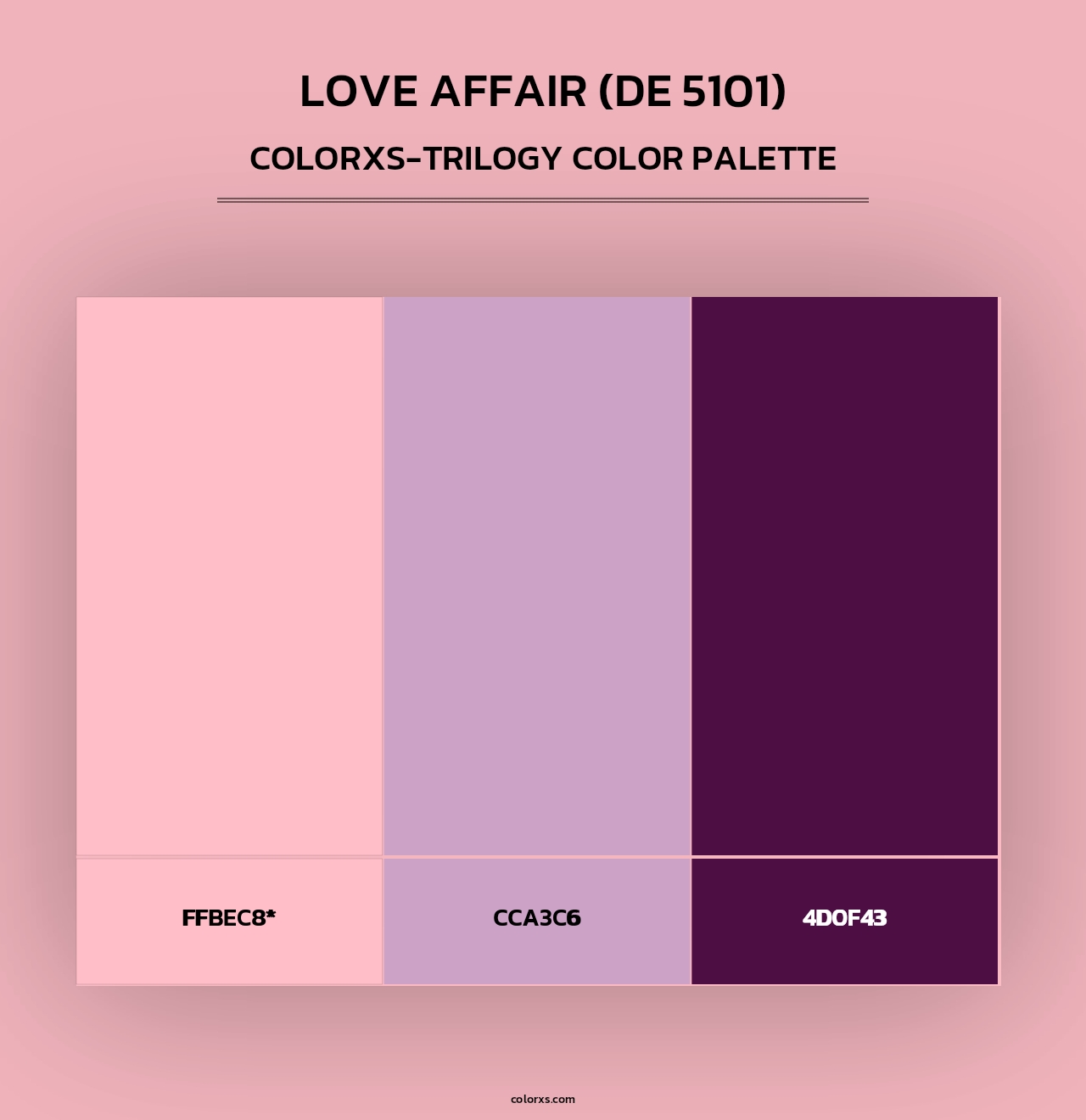 Love Affair (DE 5101) - Colorxs Trilogy Palette