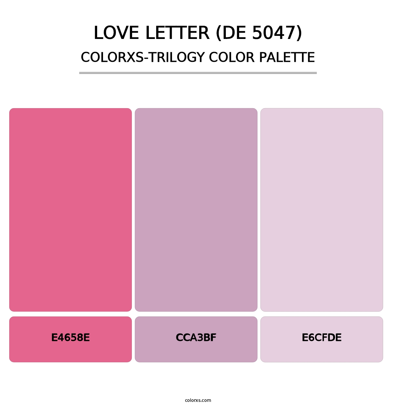 Love Letter (DE 5047) - Colorxs Trilogy Palette