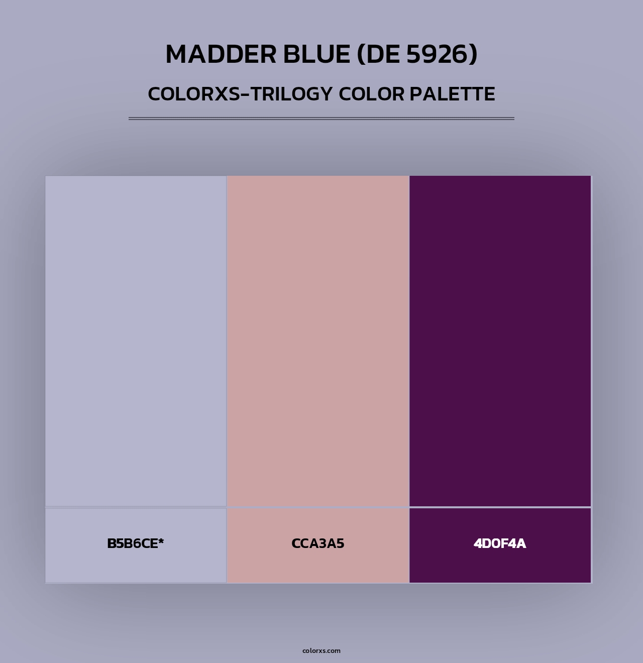 Madder Blue (DE 5926) - Colorxs Trilogy Palette