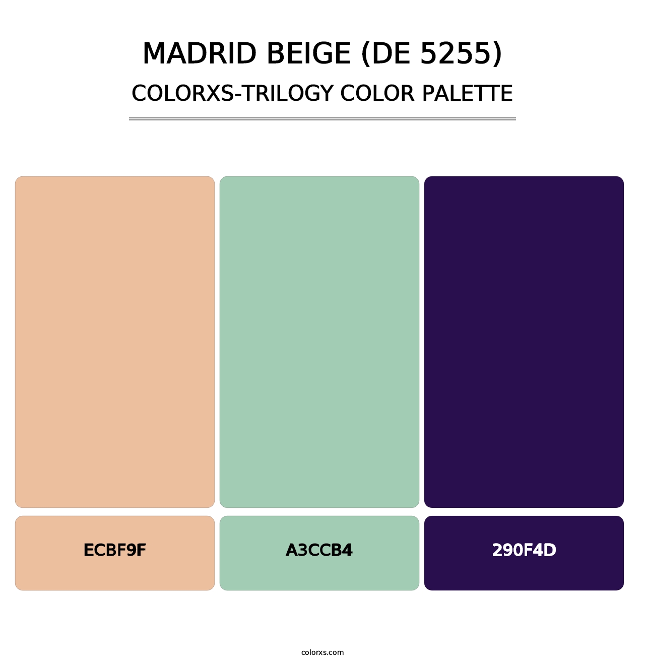 Madrid Beige (DE 5255) - Colorxs Trilogy Palette