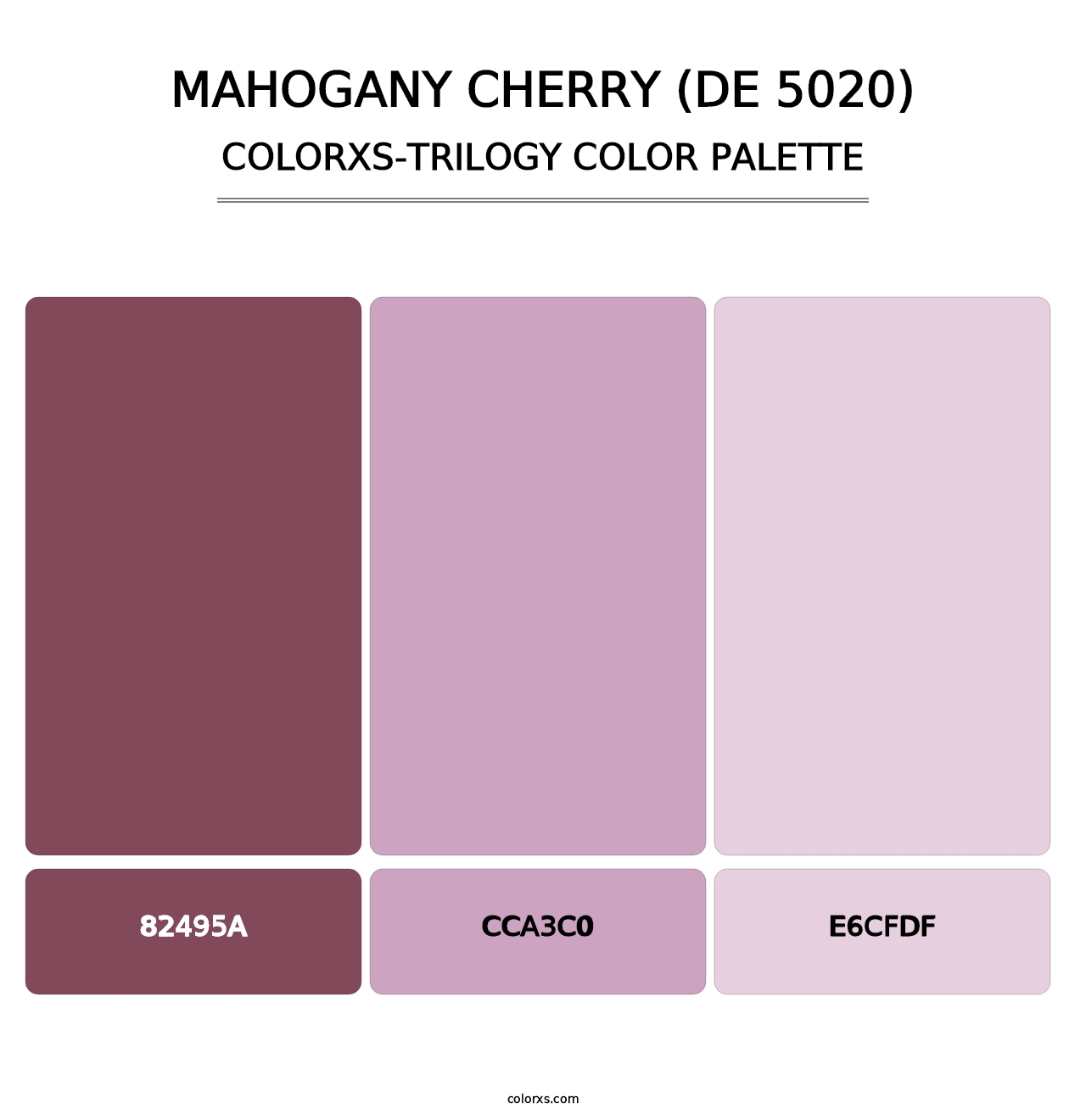 Mahogany Cherry (DE 5020) - Colorxs Trilogy Palette
