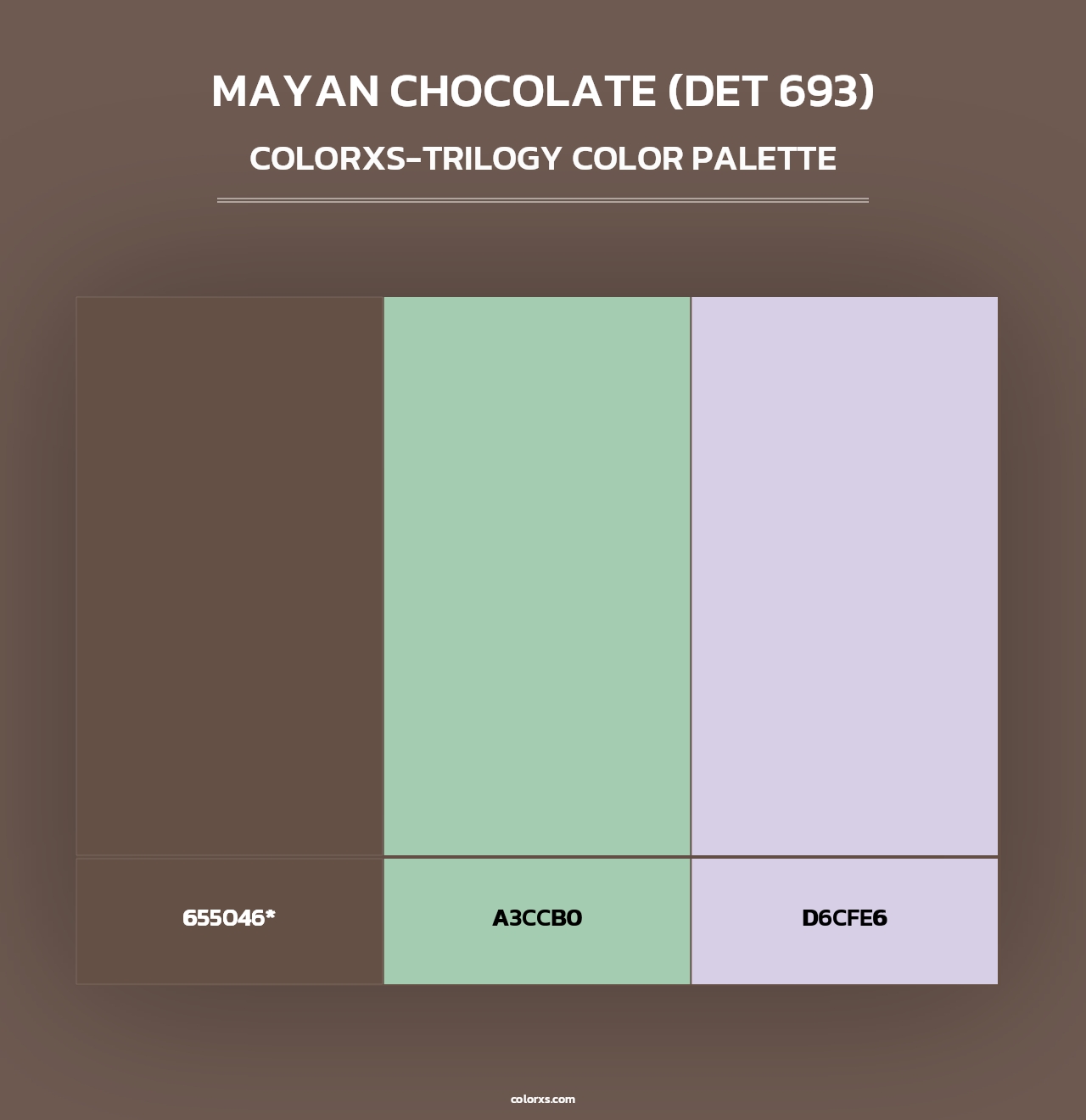 Mayan Chocolate (DET 693) - Colorxs Trilogy Palette