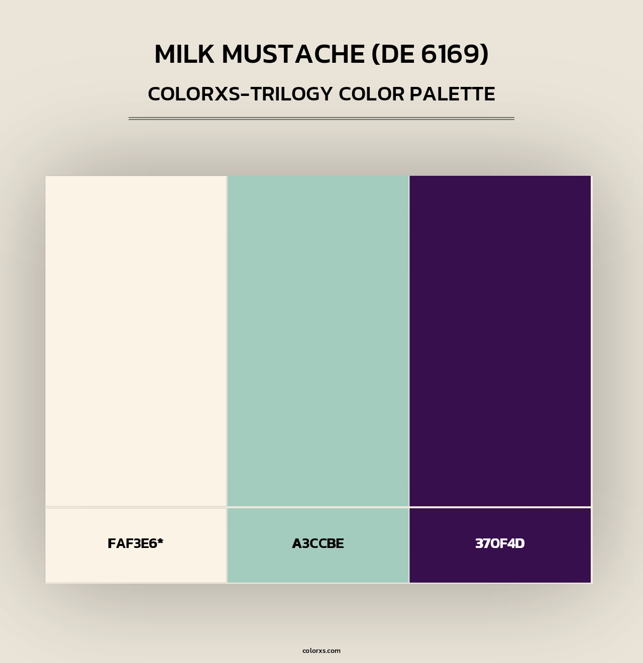 Milk Mustache (DE 6169) - Colorxs Trilogy Palette