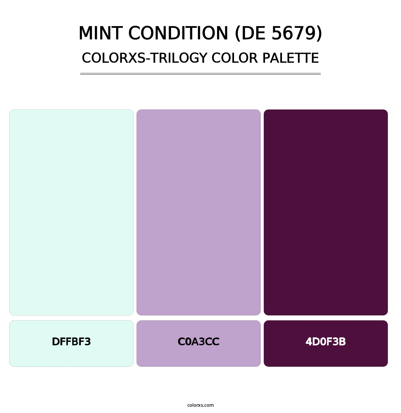 Mint Condition (DE 5679) - Colorxs Trilogy Palette
