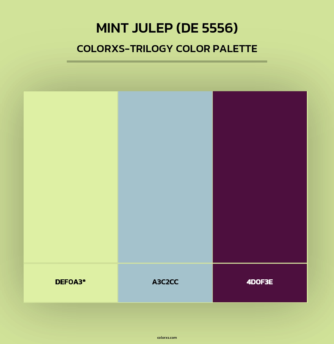 Mint Julep (DE 5556) - Colorxs Trilogy Palette