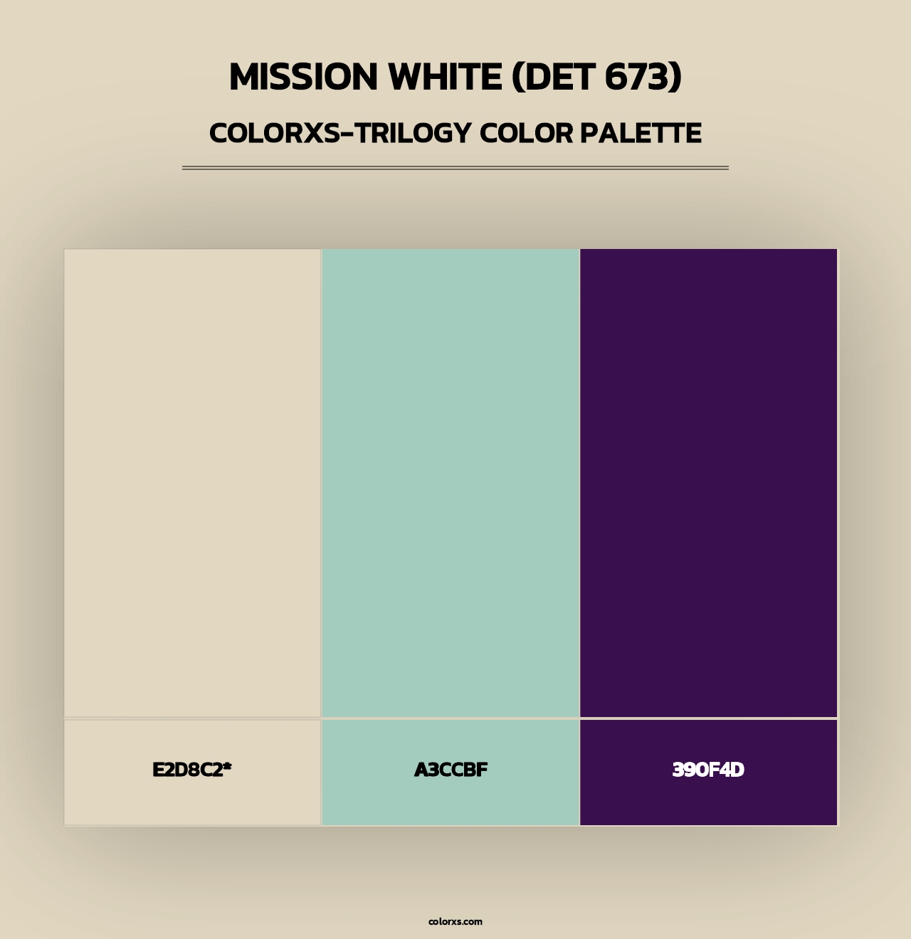 Mission White (DET 673) - Colorxs Trilogy Palette