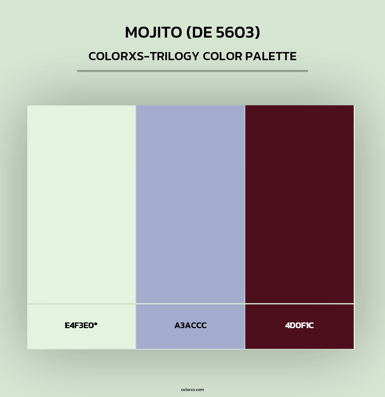 Mojito (DE 5603) - Colorxs Trilogy Palette