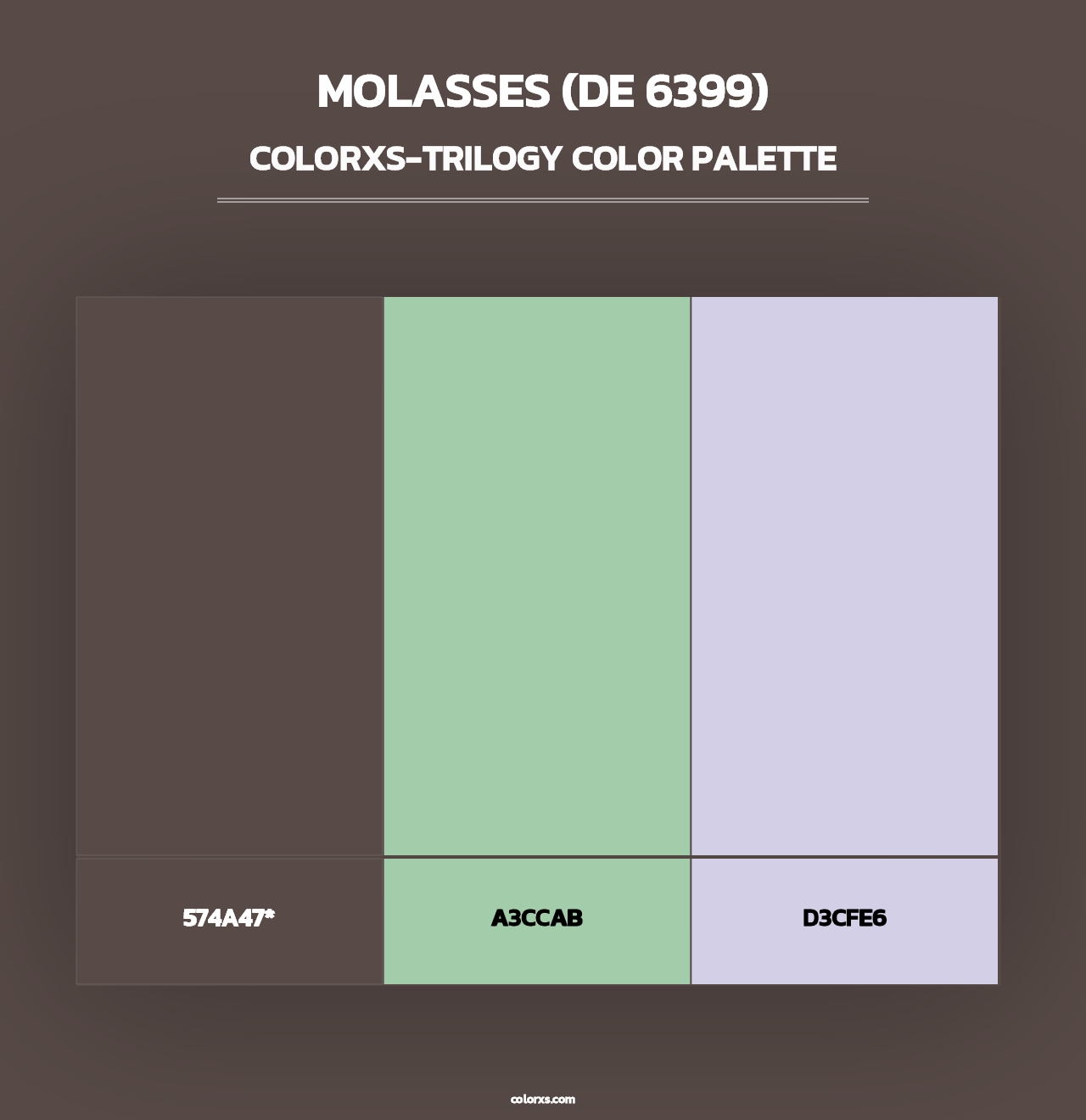 Molasses (DE 6399) - Colorxs Trilogy Palette