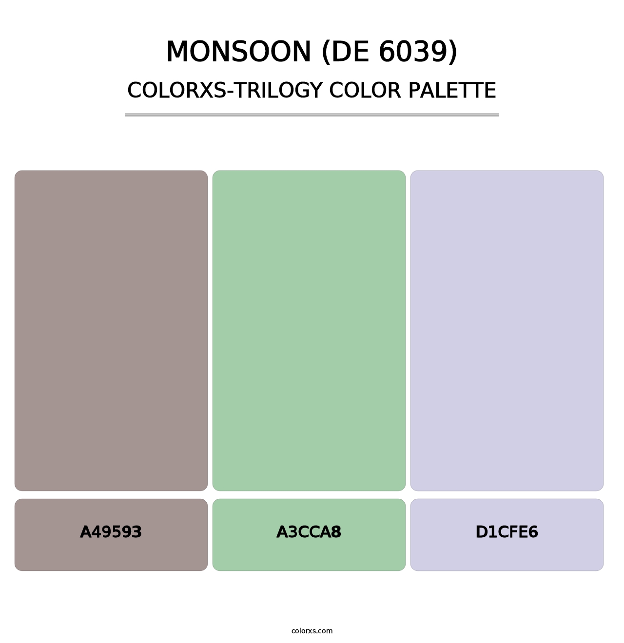 Monsoon (DE 6039) - Colorxs Trilogy Palette