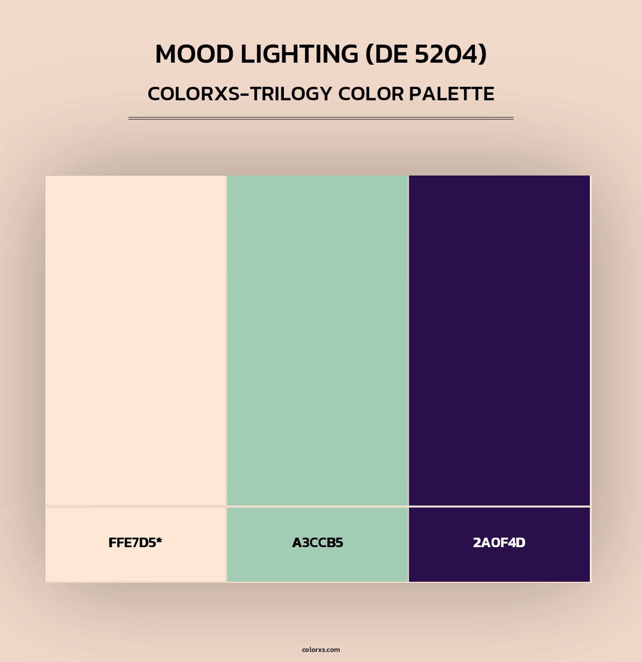 Mood Lighting (DE 5204) - Colorxs Trilogy Palette