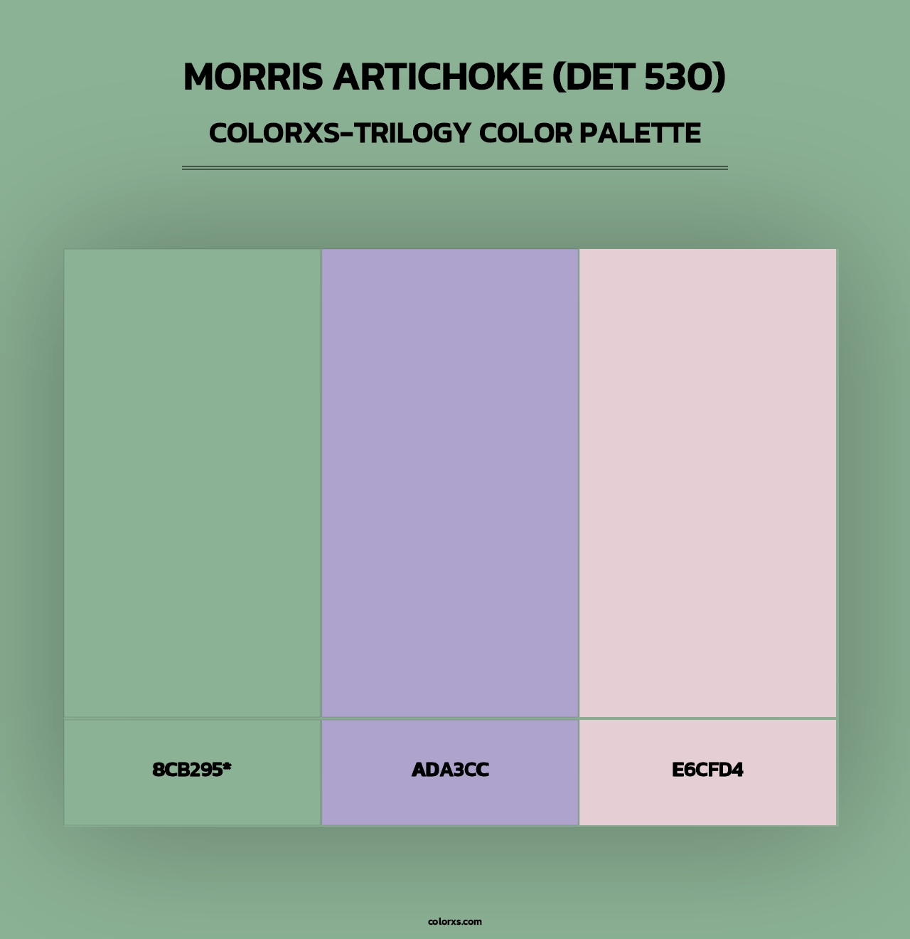 Morris Artichoke (DET 530) - Colorxs Trilogy Palette