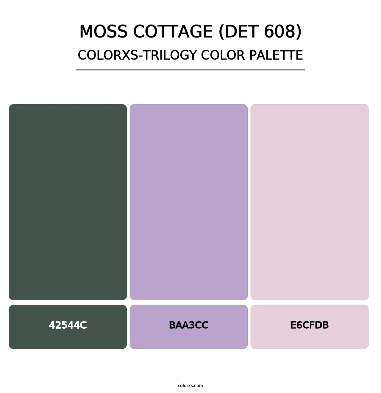 Moss Cottage (DET 608) - Colorxs Trilogy Palette