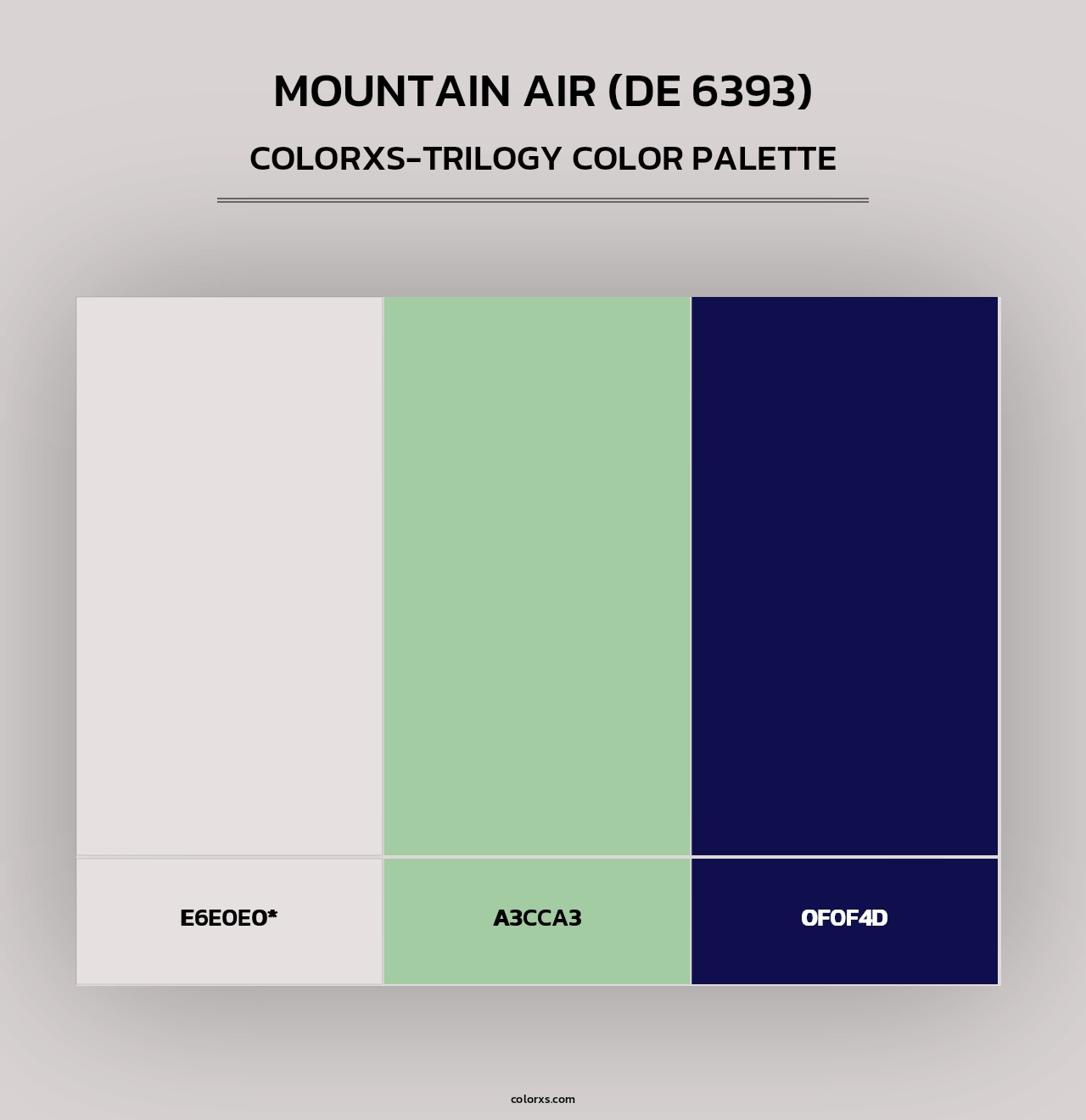 Mountain Air (DE 6393) - Colorxs Trilogy Palette