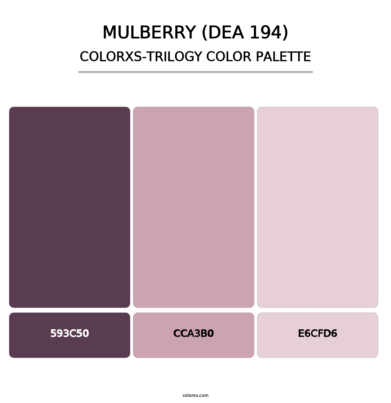 Mulberry (DEA 194) - Colorxs Trilogy Palette