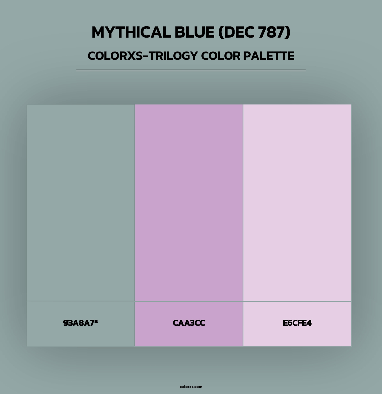 Mythical Blue (DEC 787) - Colorxs Trilogy Palette