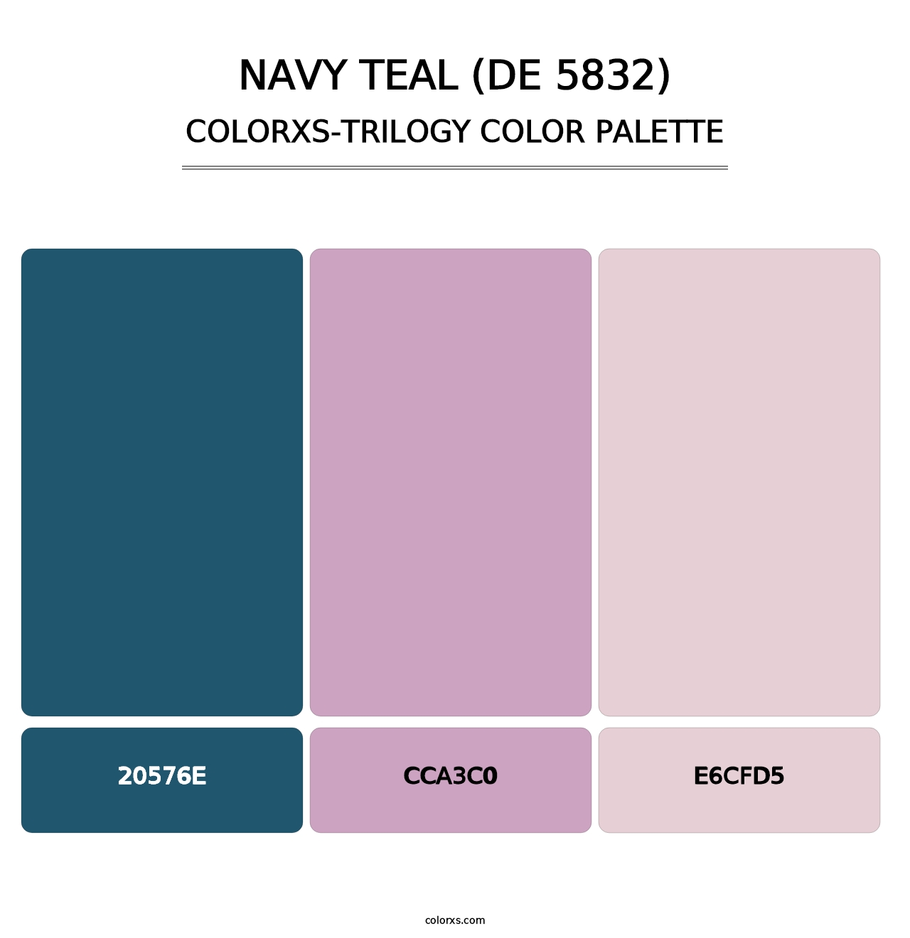 Navy Teal (DE 5832) - Colorxs Trilogy Palette