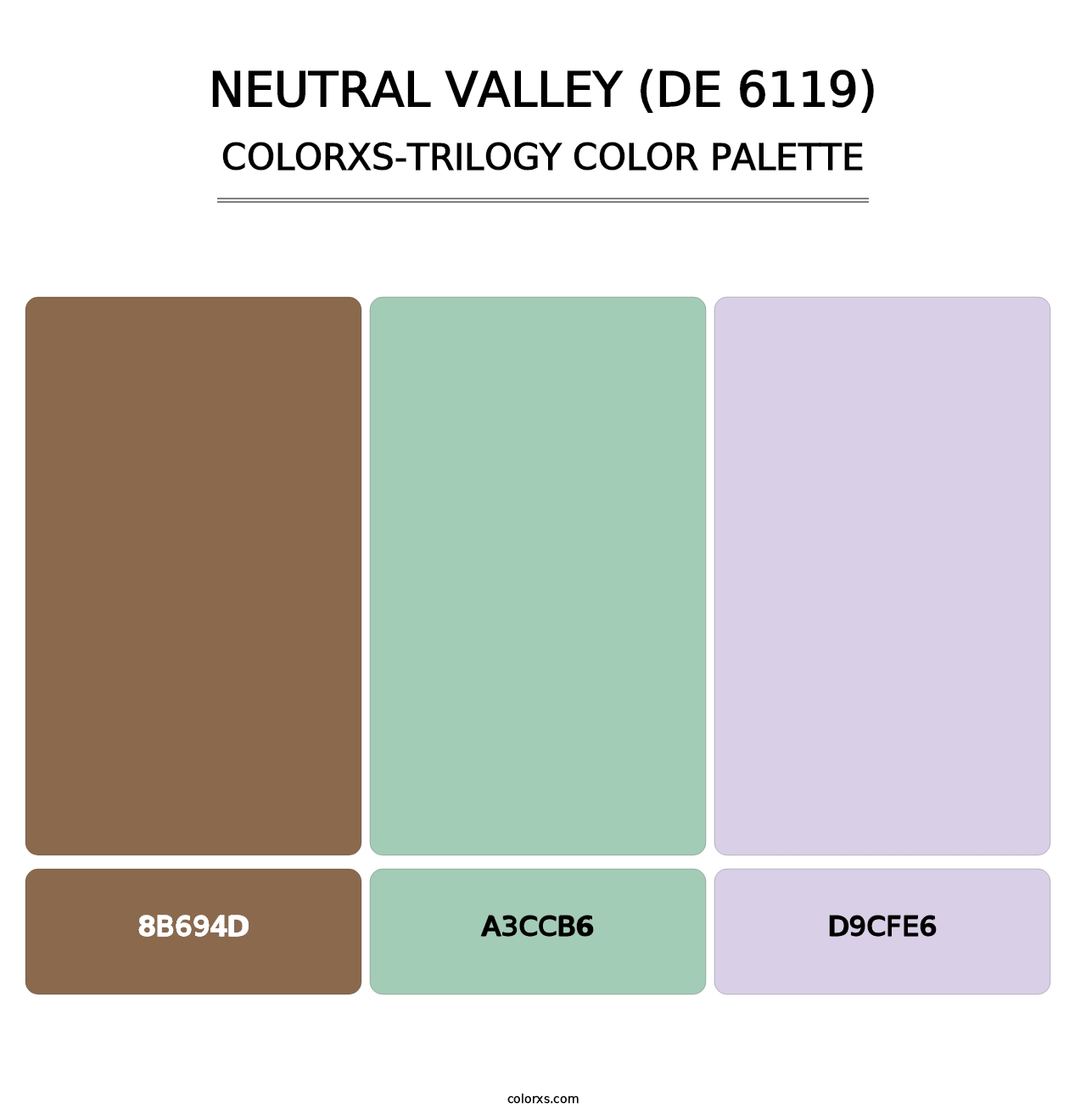 Neutral Valley (DE 6119) - Colorxs Trilogy Palette