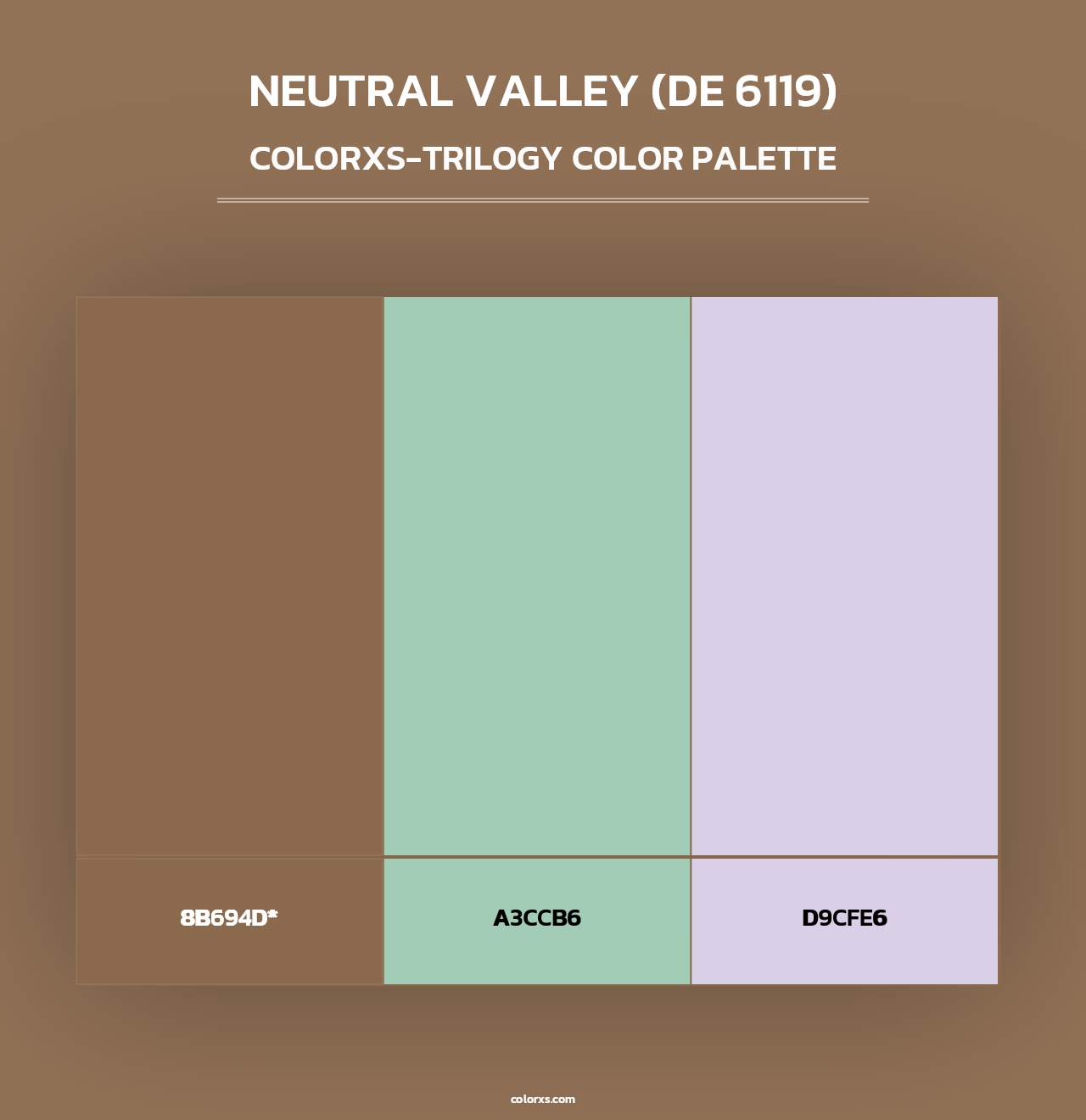 Neutral Valley (DE 6119) - Colorxs Trilogy Palette