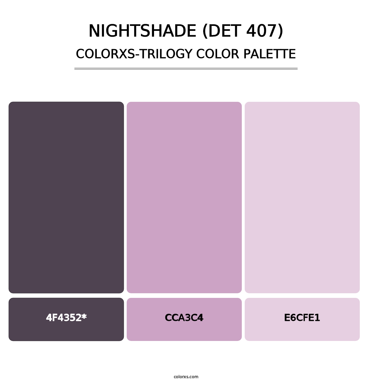 Nightshade (DET 407) - Colorxs Trilogy Palette