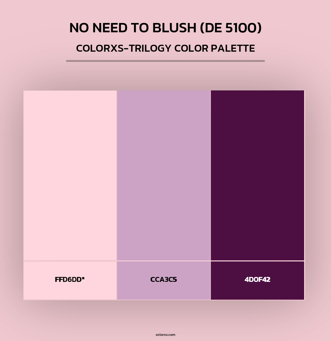 No Need to Blush (DE 5100) - Colorxs Trilogy Palette