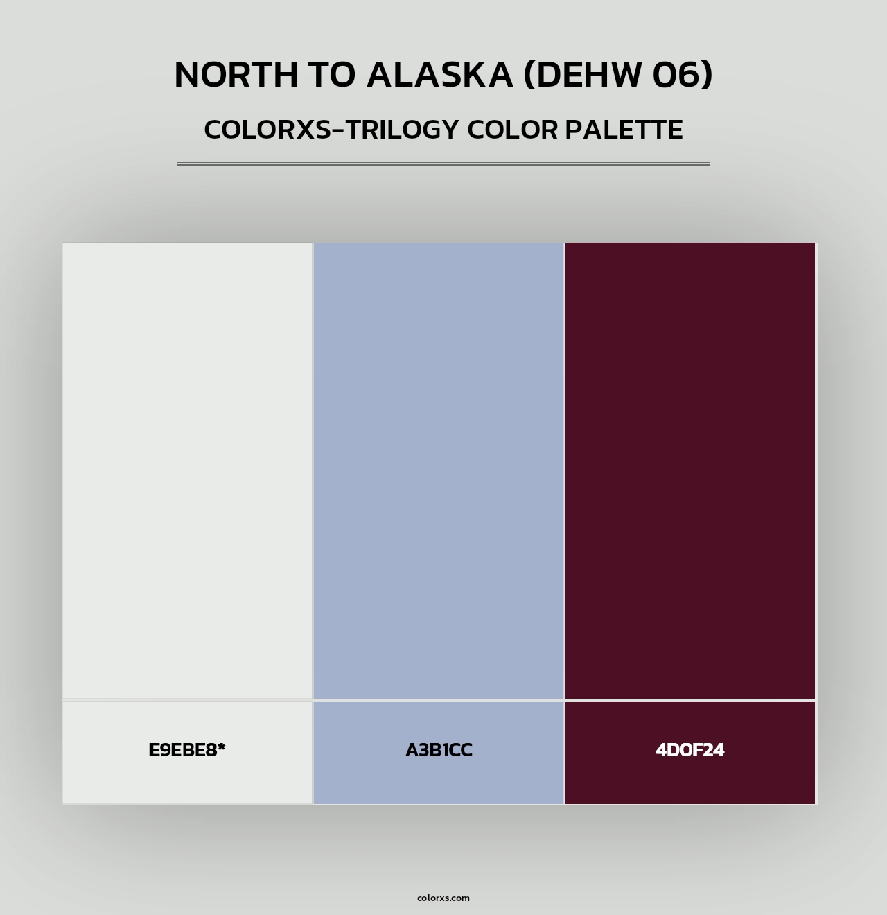 North To Alaska (DEHW 06) - Colorxs Trilogy Palette