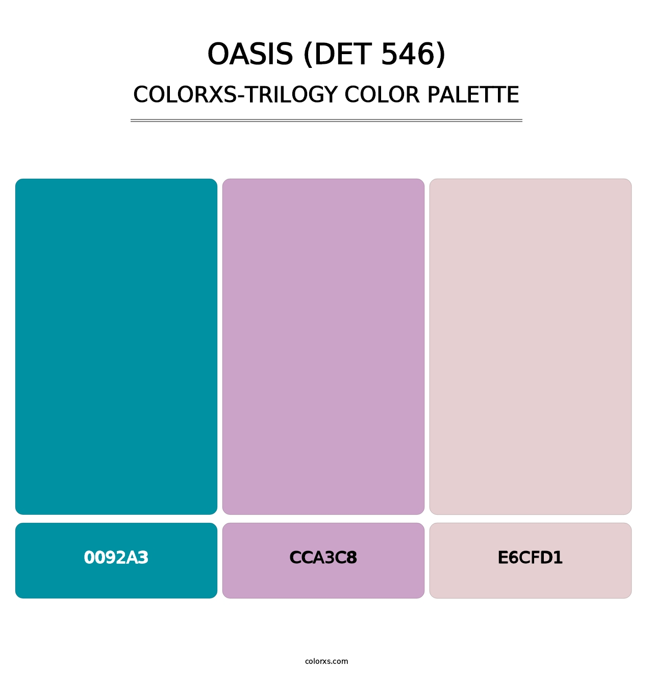 Oasis (DET 546) - Colorxs Trilogy Palette