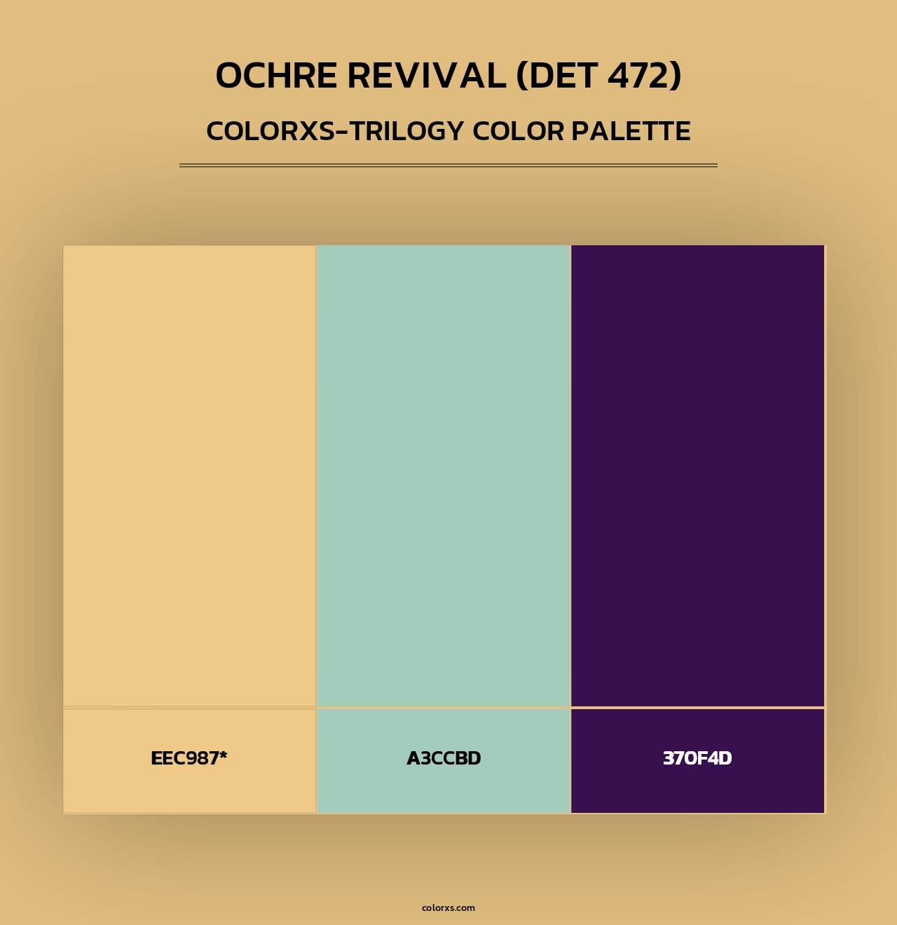 Ochre Revival (DET 472) - Colorxs Trilogy Palette