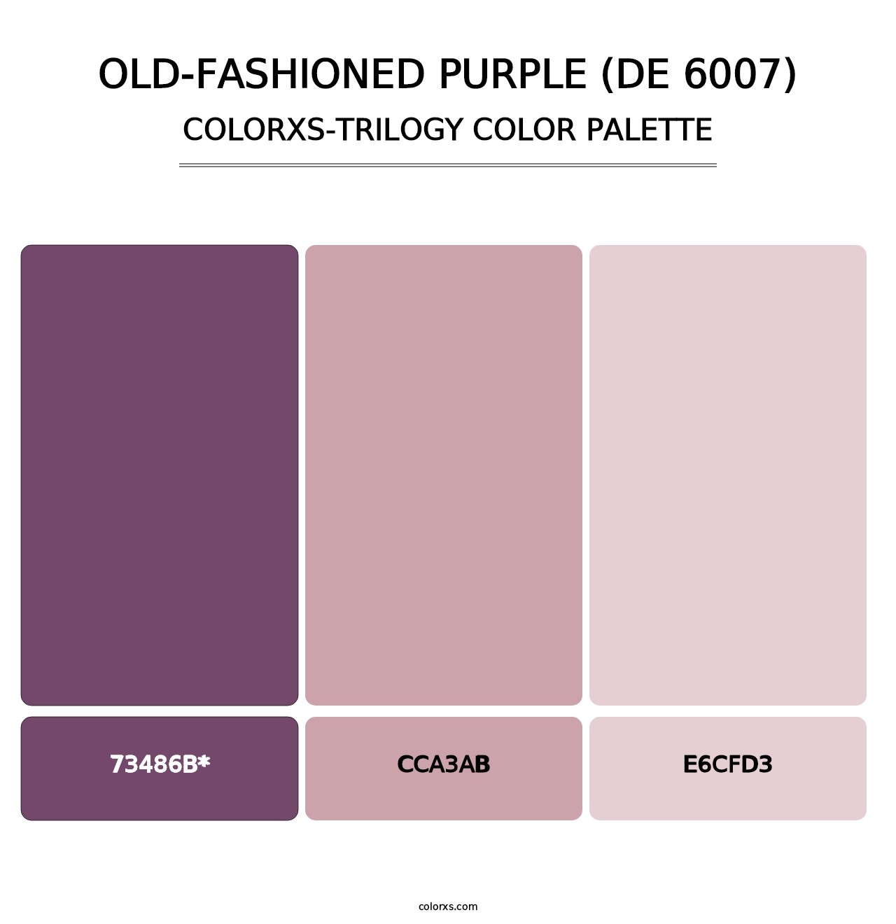 Old-Fashioned Purple (DE 6007) - Colorxs Trilogy Palette