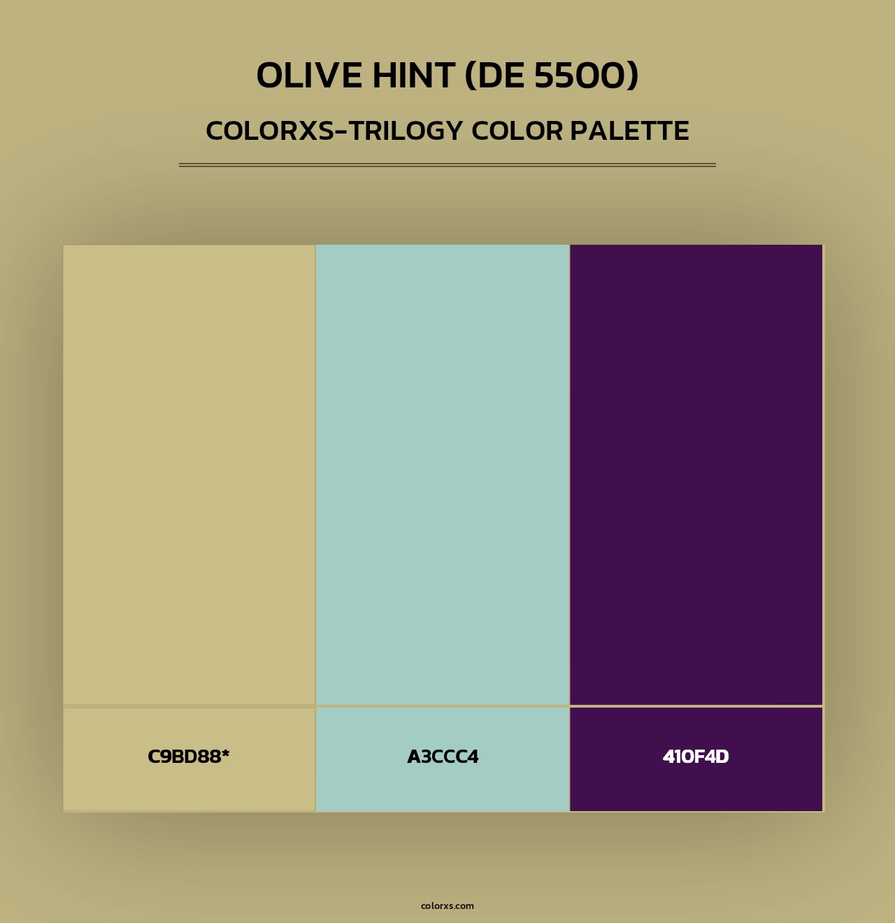 Olive Hint (DE 5500) - Colorxs Trilogy Palette