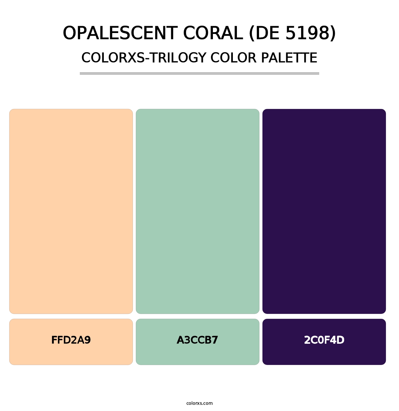 Opalescent Coral (DE 5198) - Colorxs Trilogy Palette