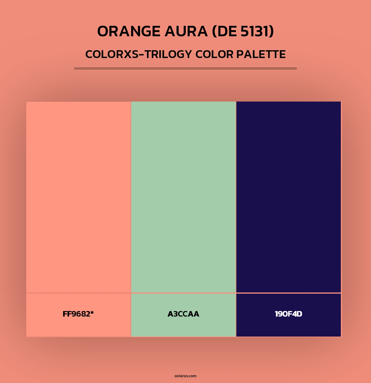Orange Aura (DE 5131) - Colorxs Trilogy Palette