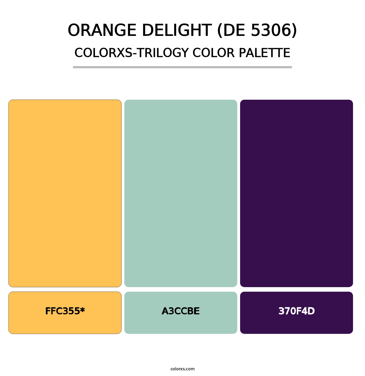 Orange Delight (DE 5306) - Colorxs Trilogy Palette