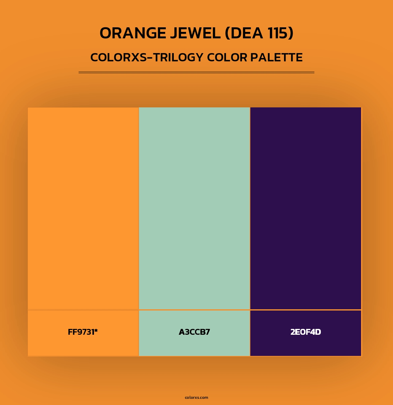 Orange Jewel (DEA 115) - Colorxs Trilogy Palette