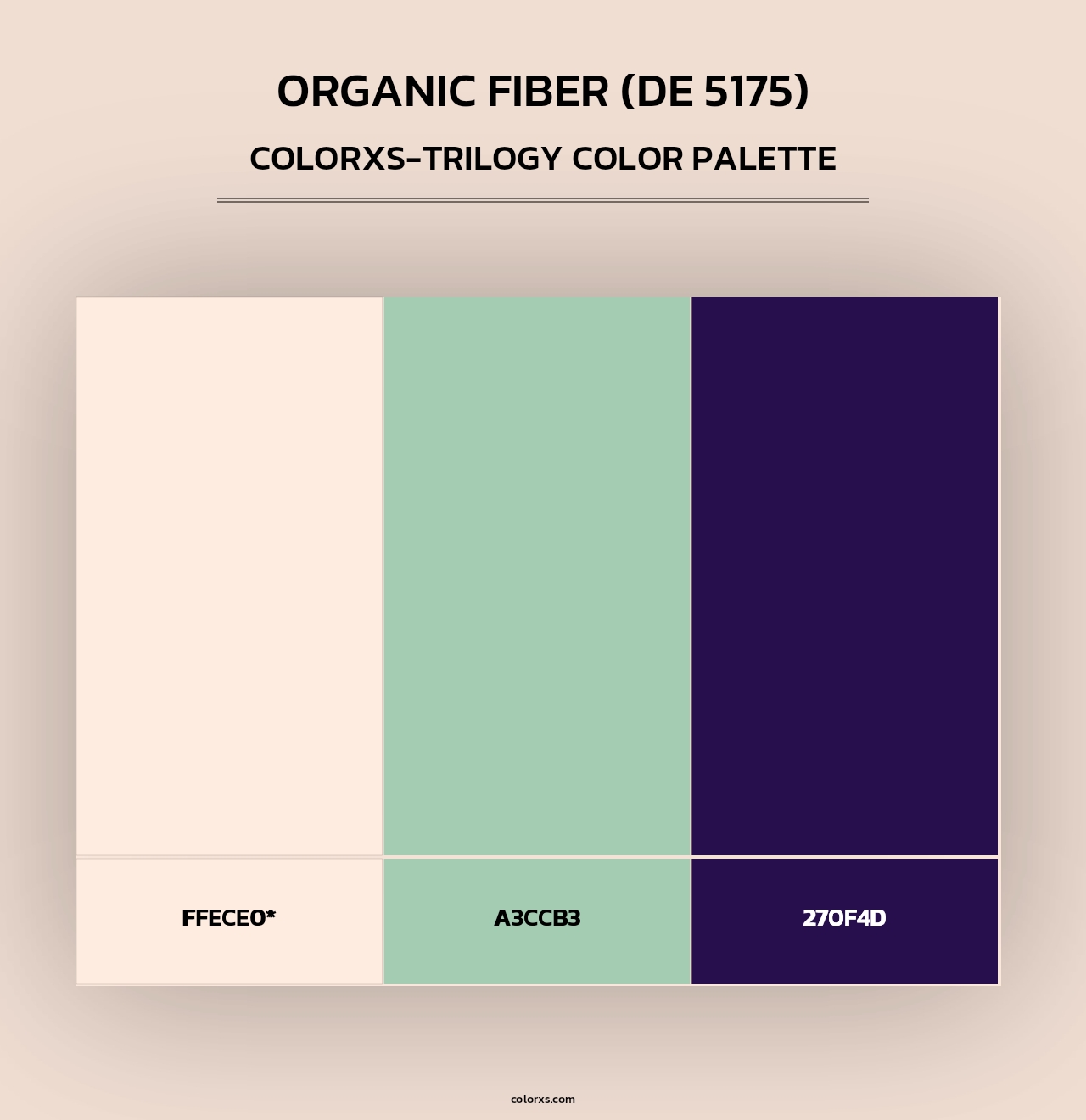 Organic Fiber (DE 5175) - Colorxs Trilogy Palette