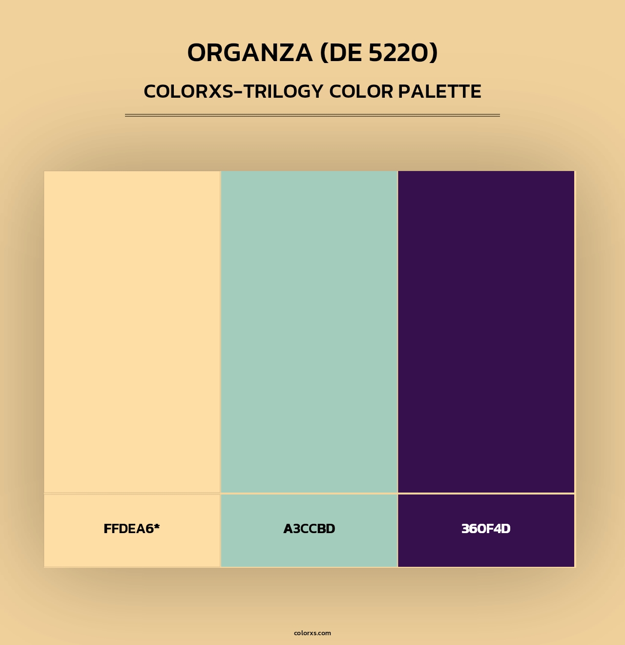 Organza (DE 5220) - Colorxs Trilogy Palette