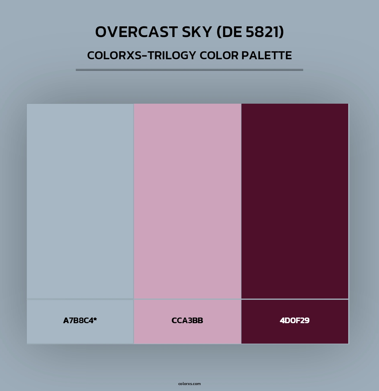 Overcast Sky (DE 5821) - Colorxs Trilogy Palette