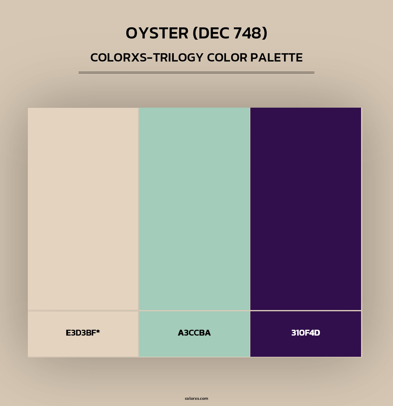 Oyster (DEC 748) - Colorxs Trilogy Palette