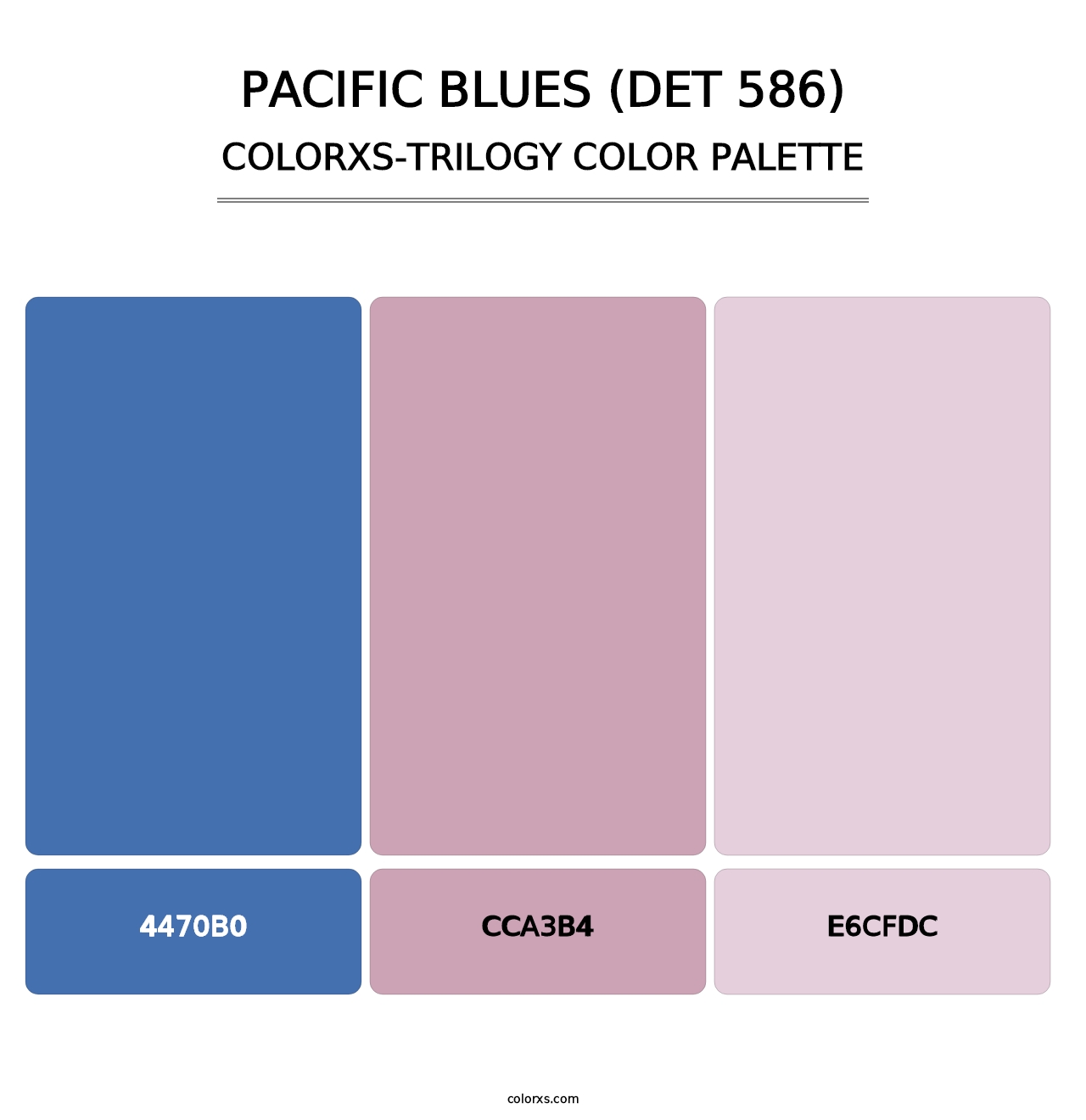 Pacific Blues (DET 586) - Colorxs Trilogy Palette
