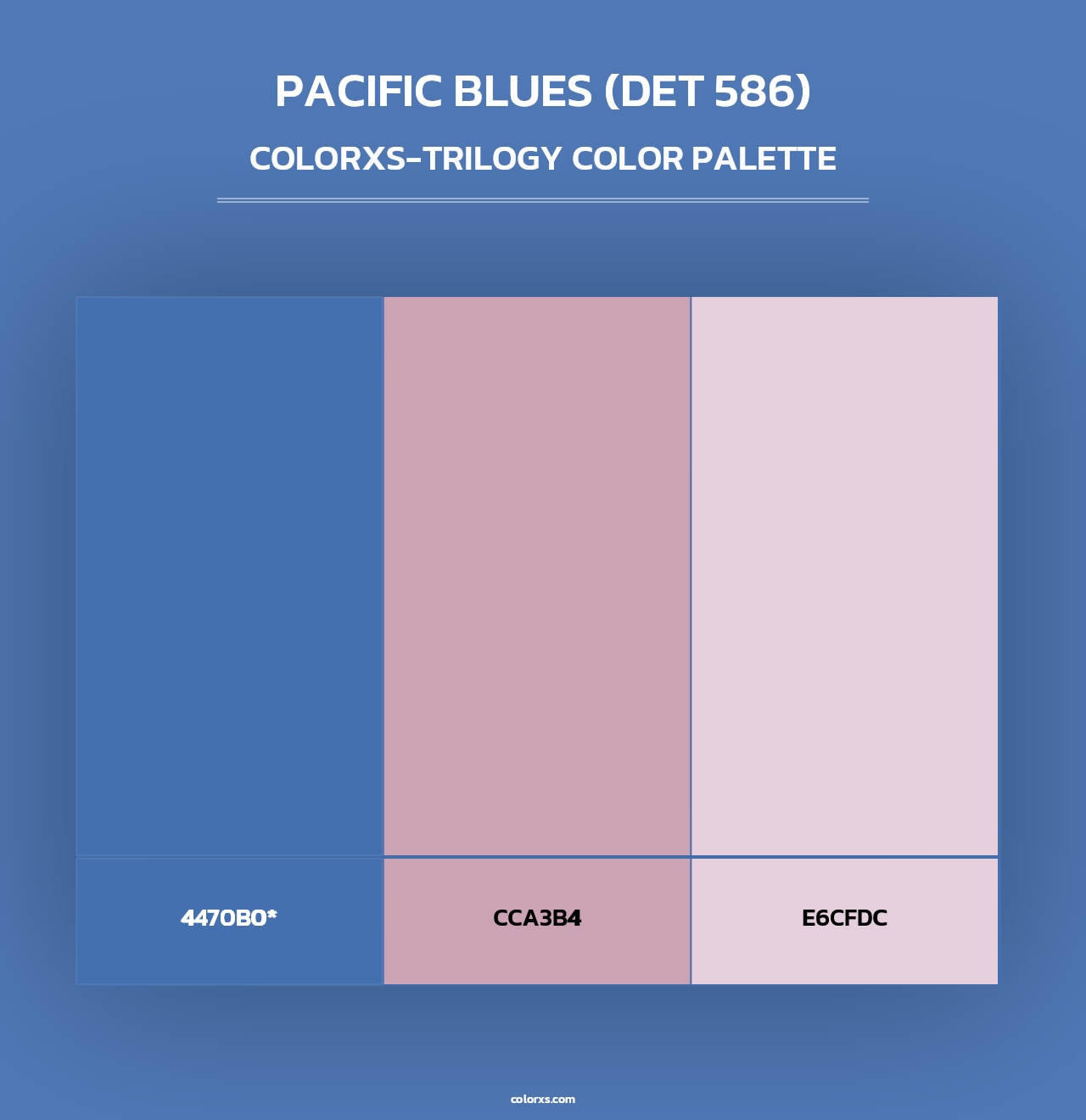 Pacific Blues (DET 586) - Colorxs Trilogy Palette