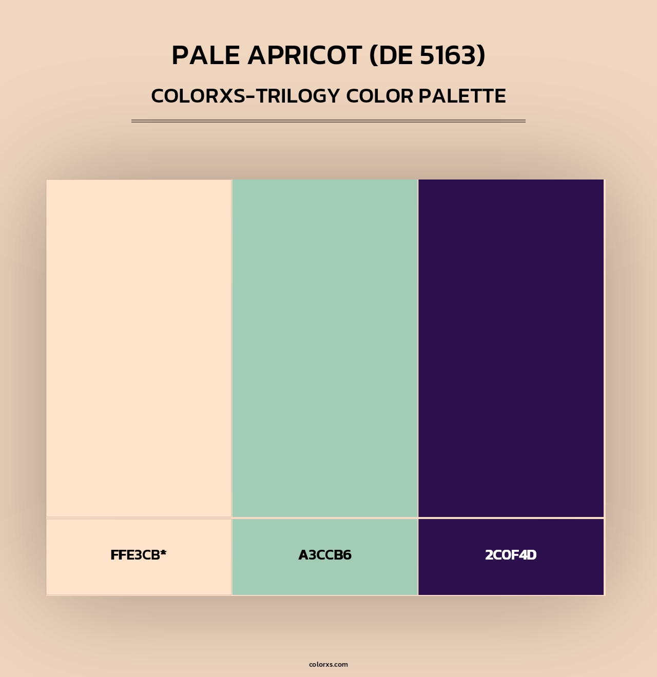 Pale Apricot (DE 5163) - Colorxs Trilogy Palette