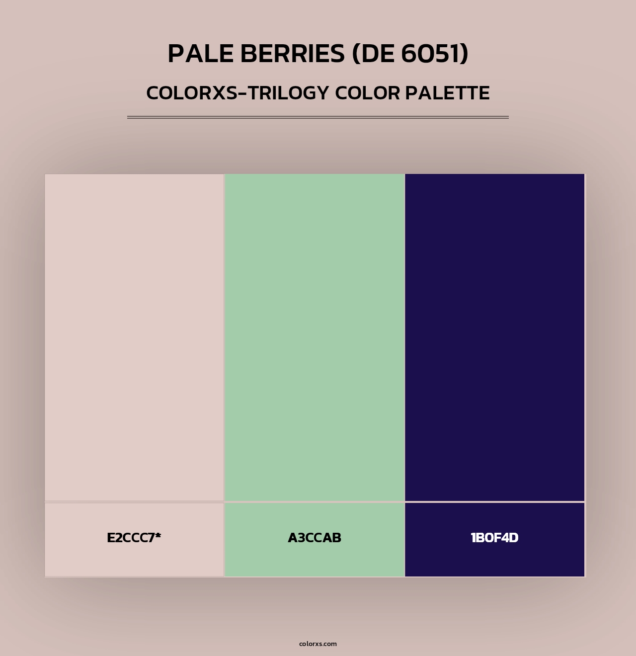 Pale Berries (DE 6051) - Colorxs Trilogy Palette