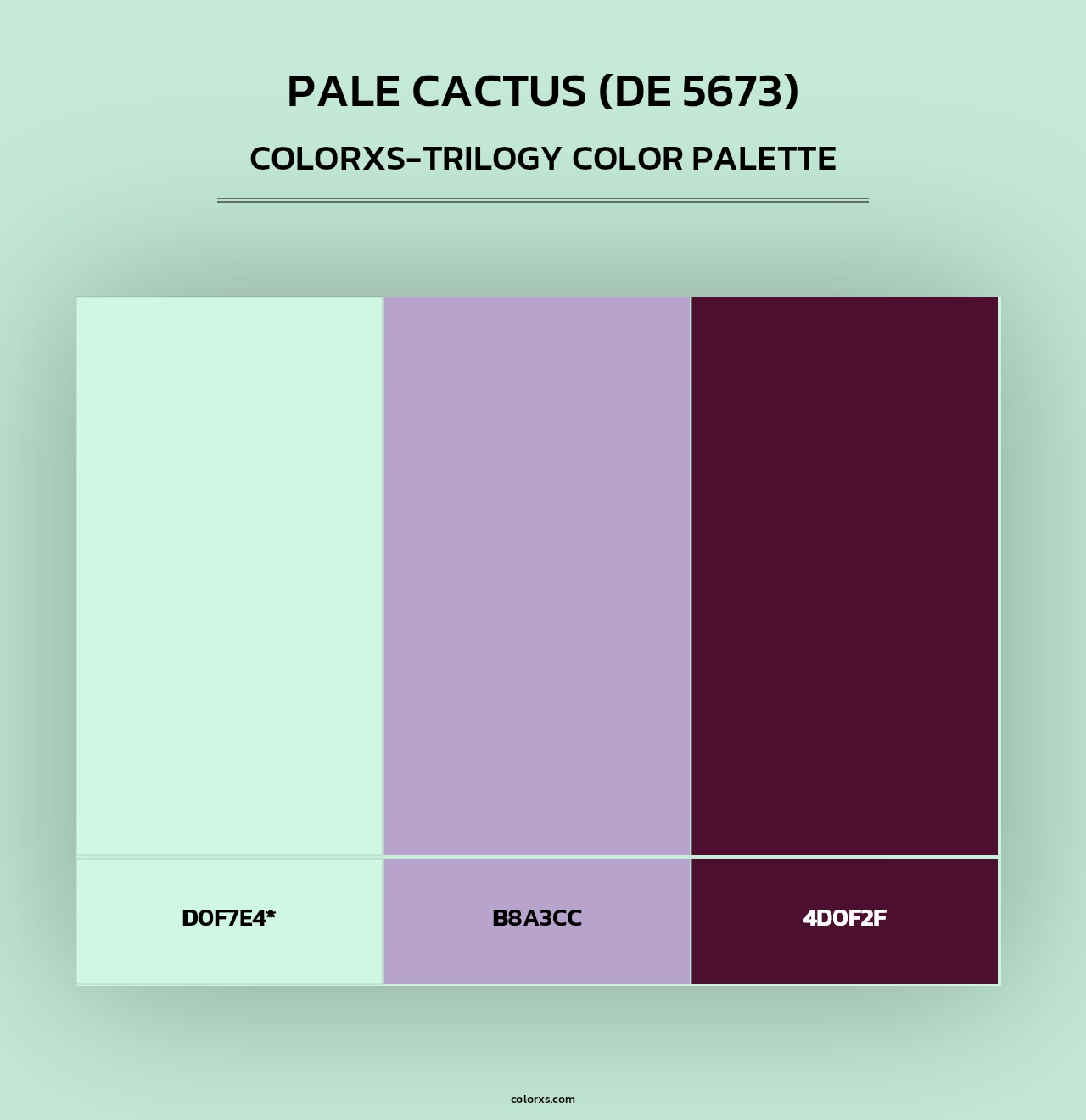 Pale Cactus (DE 5673) - Colorxs Trilogy Palette