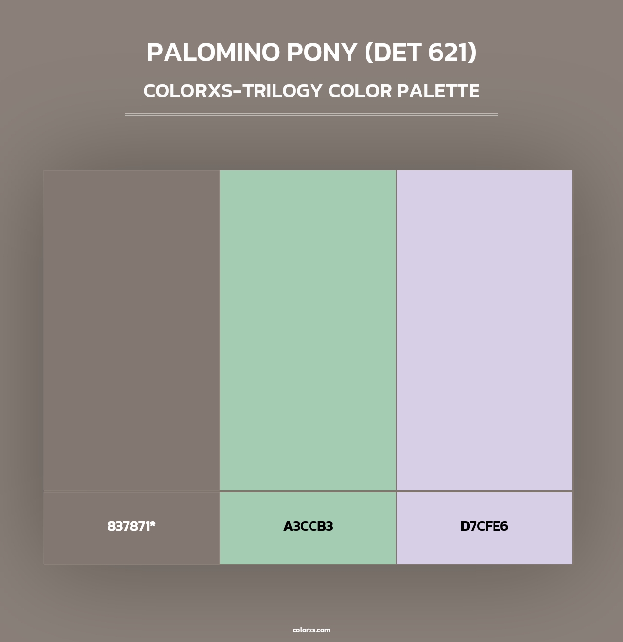 Palomino Pony (DET 621) - Colorxs Trilogy Palette