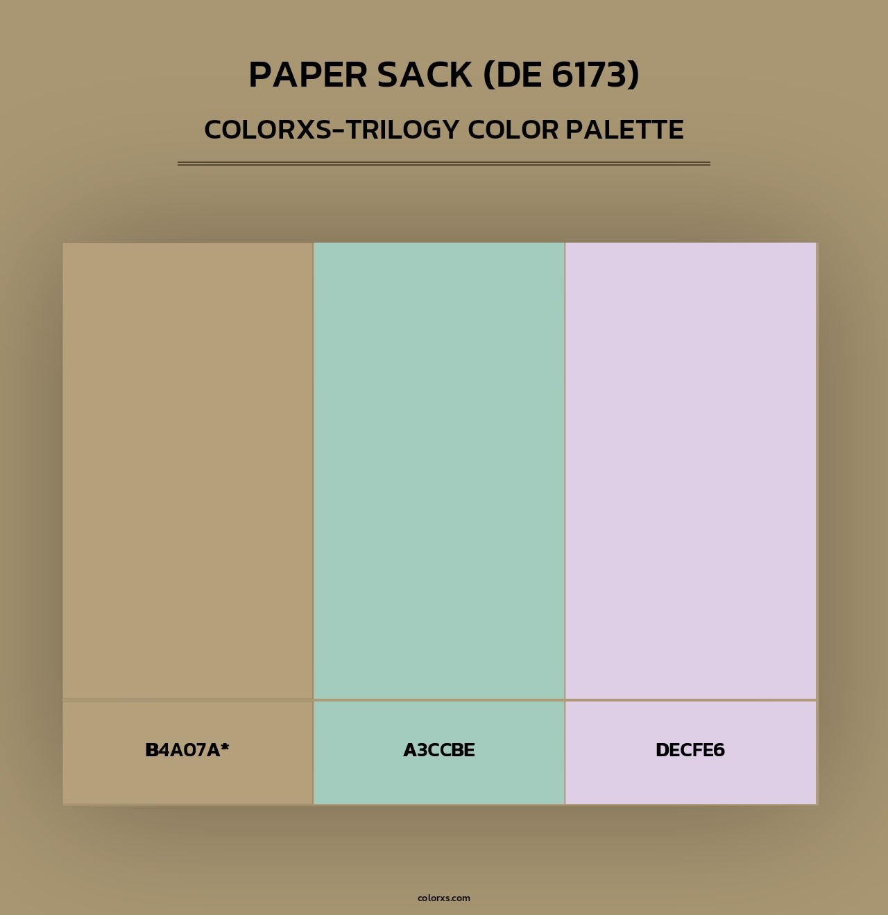 Paper Sack (DE 6173) - Colorxs Trilogy Palette