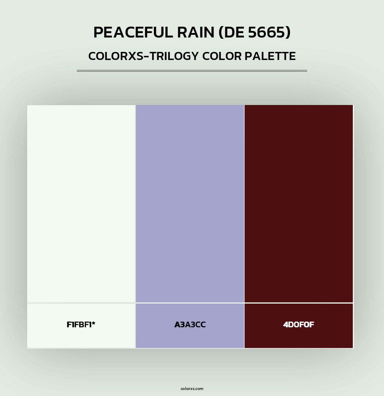 Peaceful Rain (DE 5665) - Colorxs Trilogy Palette