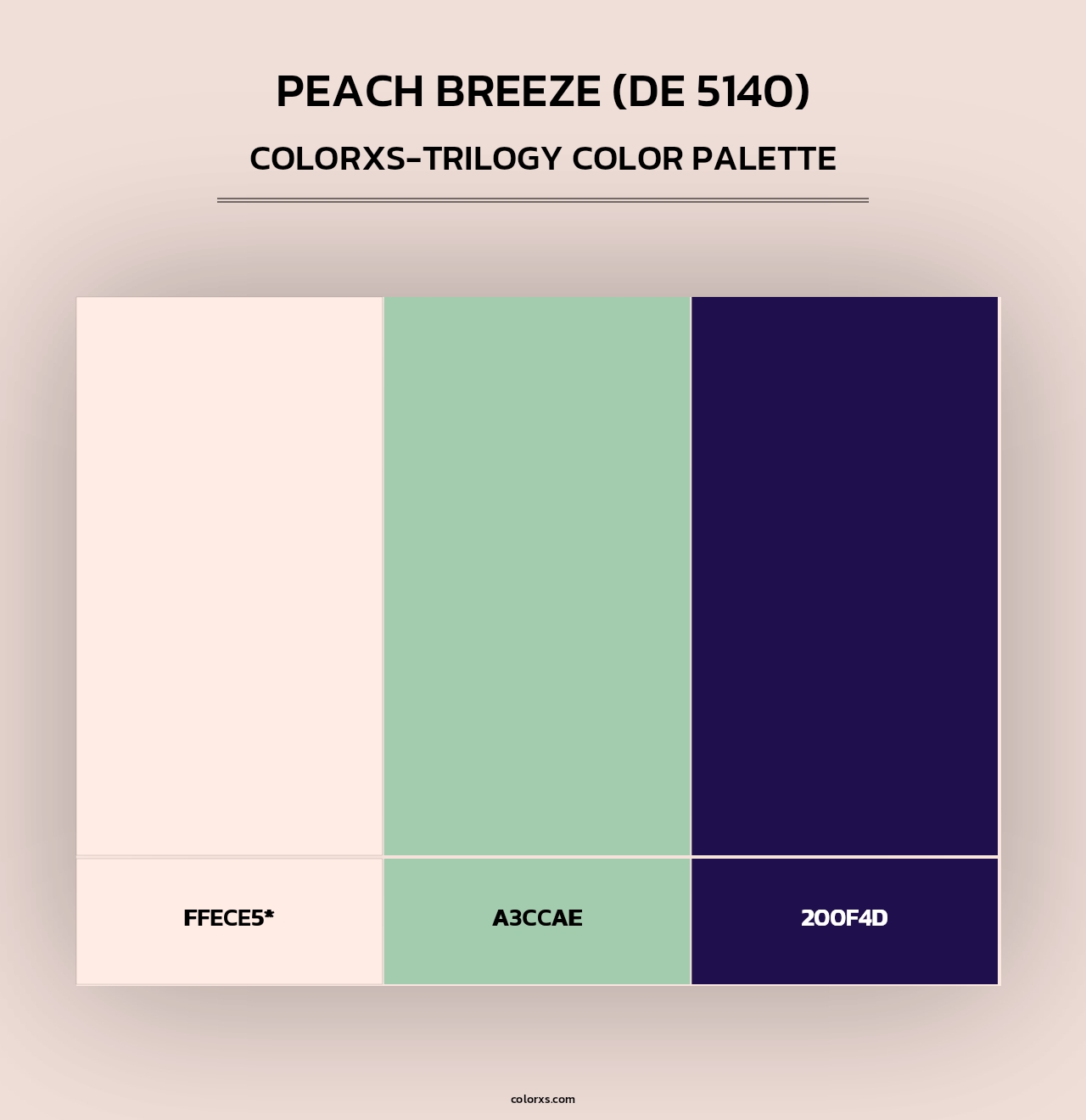 Peach Breeze (DE 5140) - Colorxs Trilogy Palette