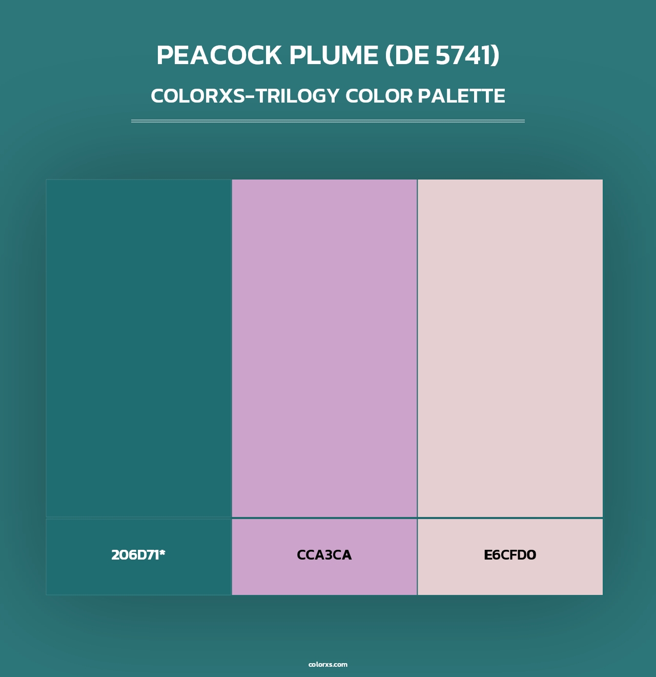 Peacock Plume (DE 5741) - Colorxs Trilogy Palette