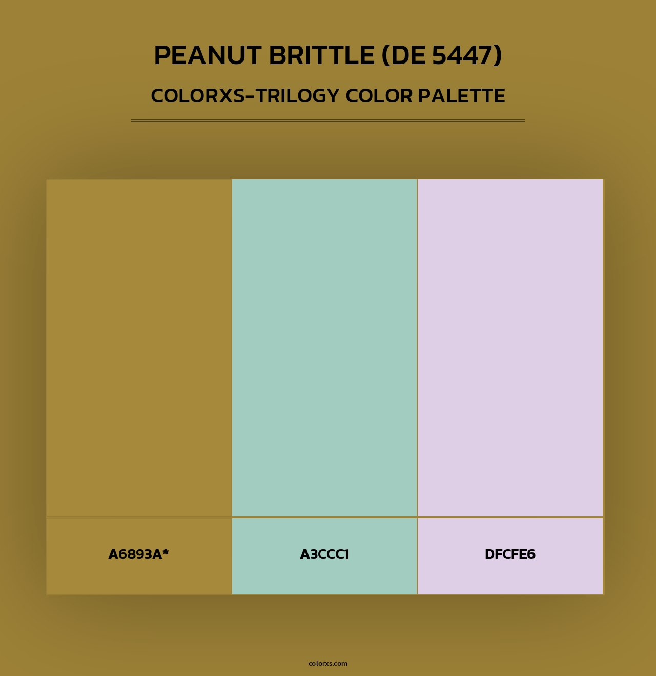 Peanut Brittle (DE 5447) - Colorxs Trilogy Palette