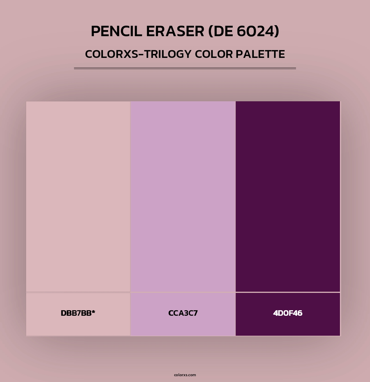 Pencil Eraser (DE 6024) - Colorxs Trilogy Palette