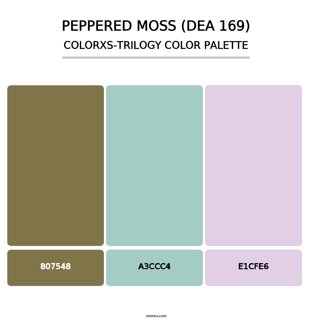 Peppered Moss (DEA 169) - Colorxs Trilogy Palette